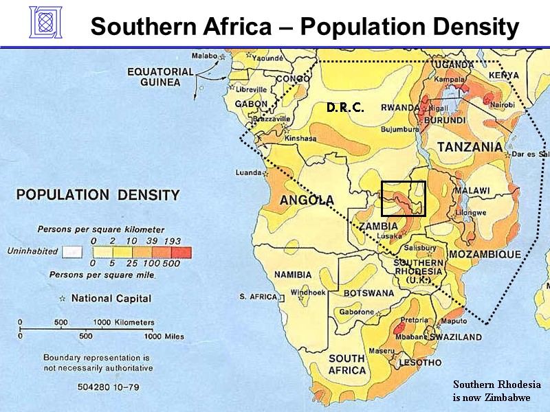 Southern Africa – Population Density